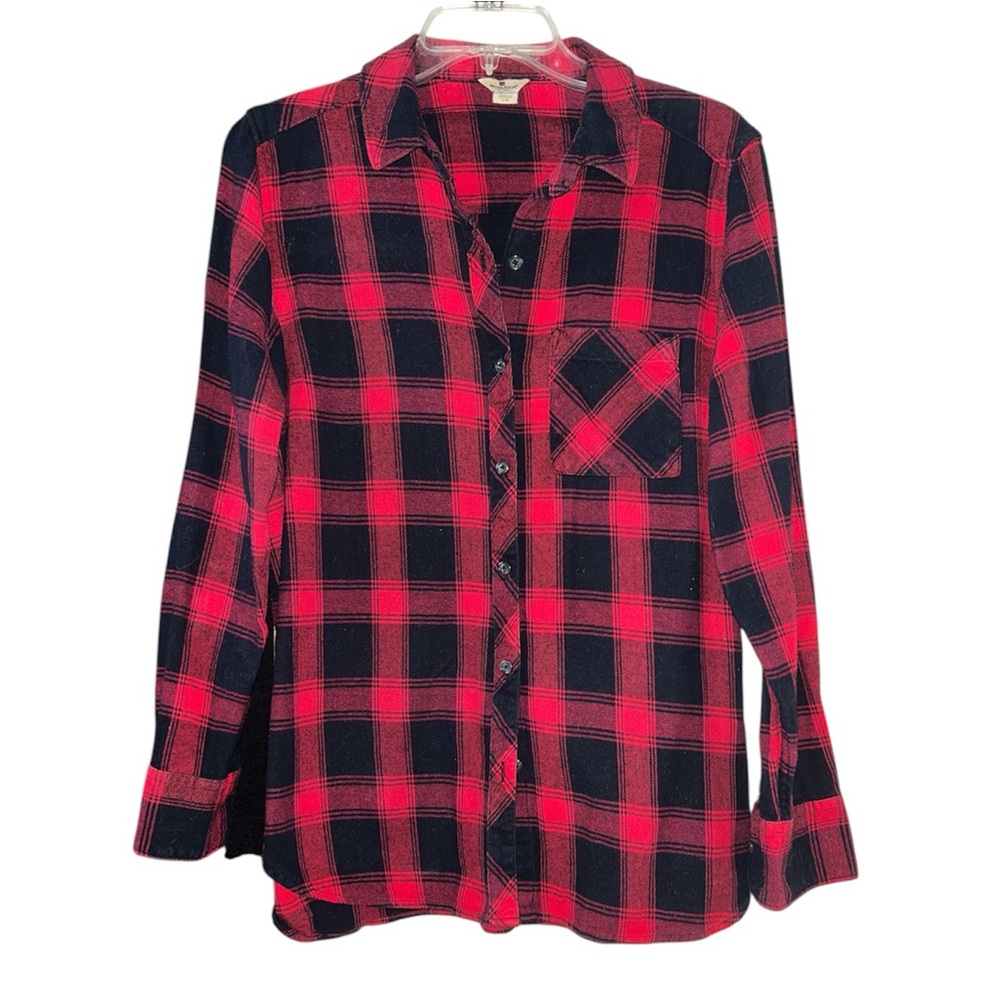 Woolrich flannel button down sz L